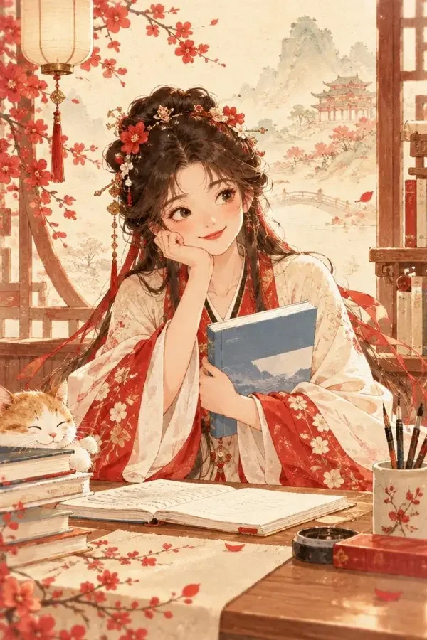 学习让我公主考海报，玄幻题材短剧